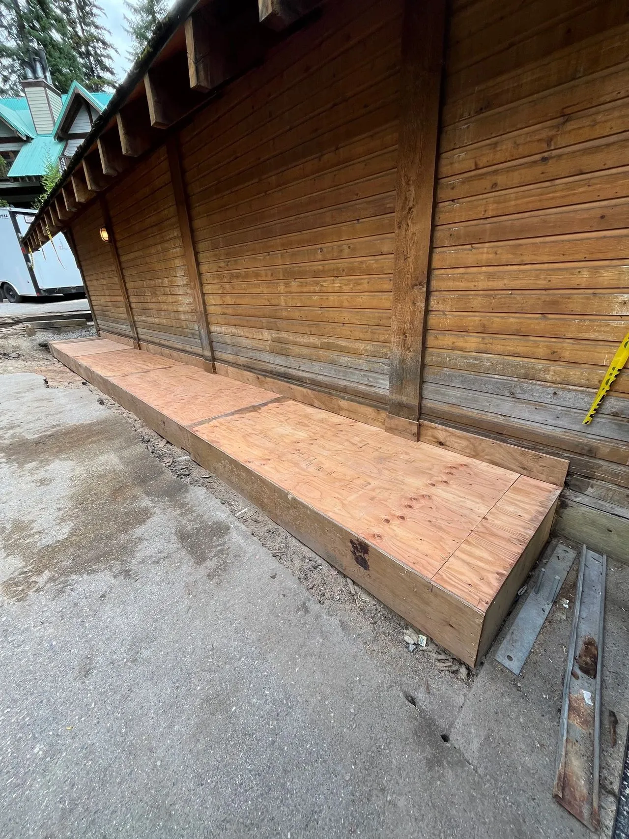 Completed structural repair at Emerald Lake Lodge's Cilantro Building