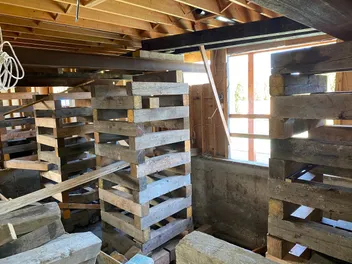 Placeholder project image of framing structure, to be replaced with a real new-build photo